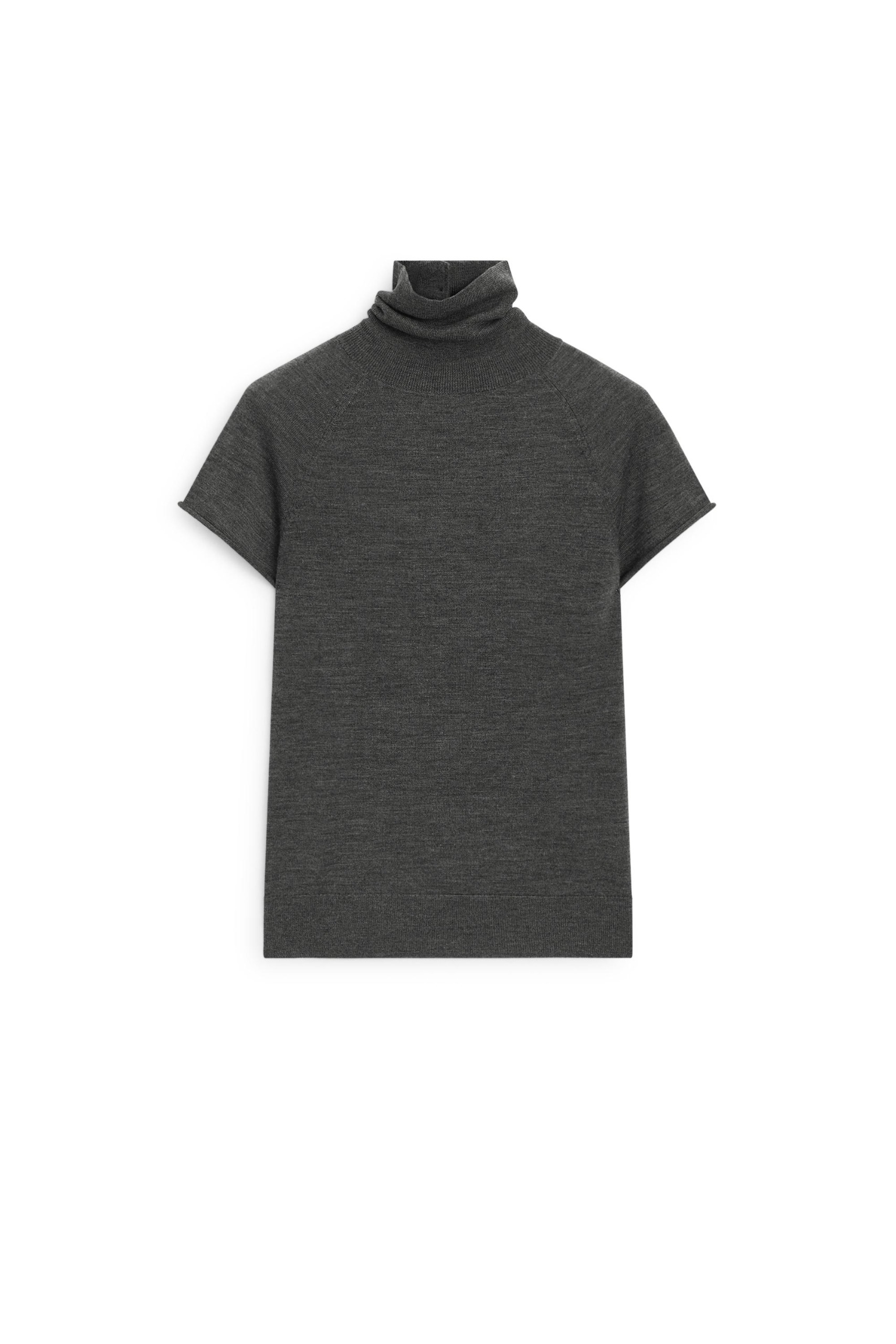 100% Wool Short Sleeve Knit Sweater - Limited Edition