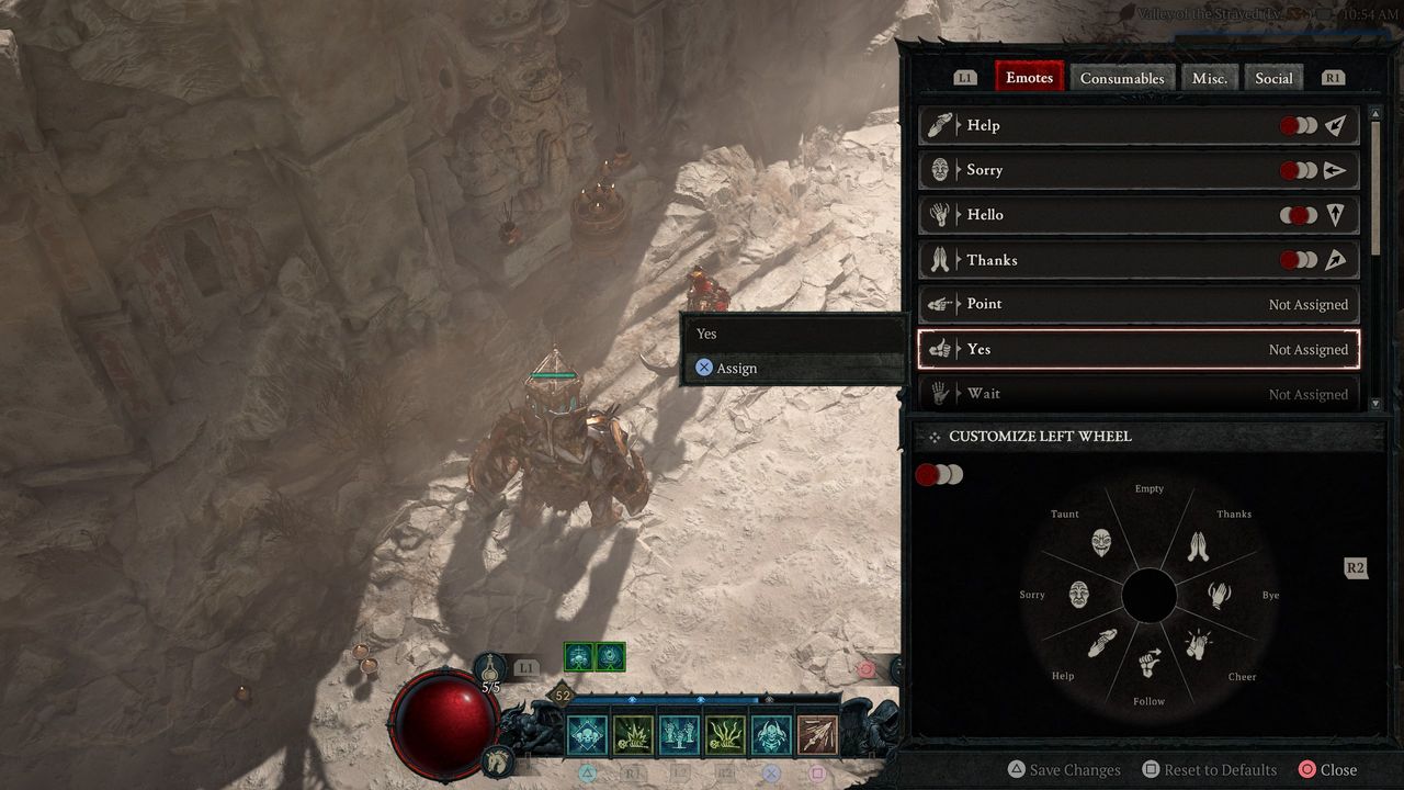 Diablo 4 Keeping up Old Traditions statue and yes emote