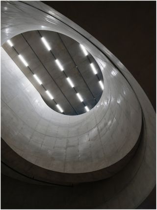 concrete atrium