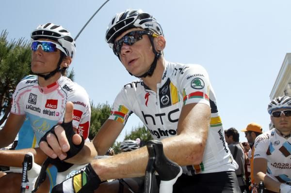 Kanstantsin Sivtsov (HTC-Highroad) is second on GC