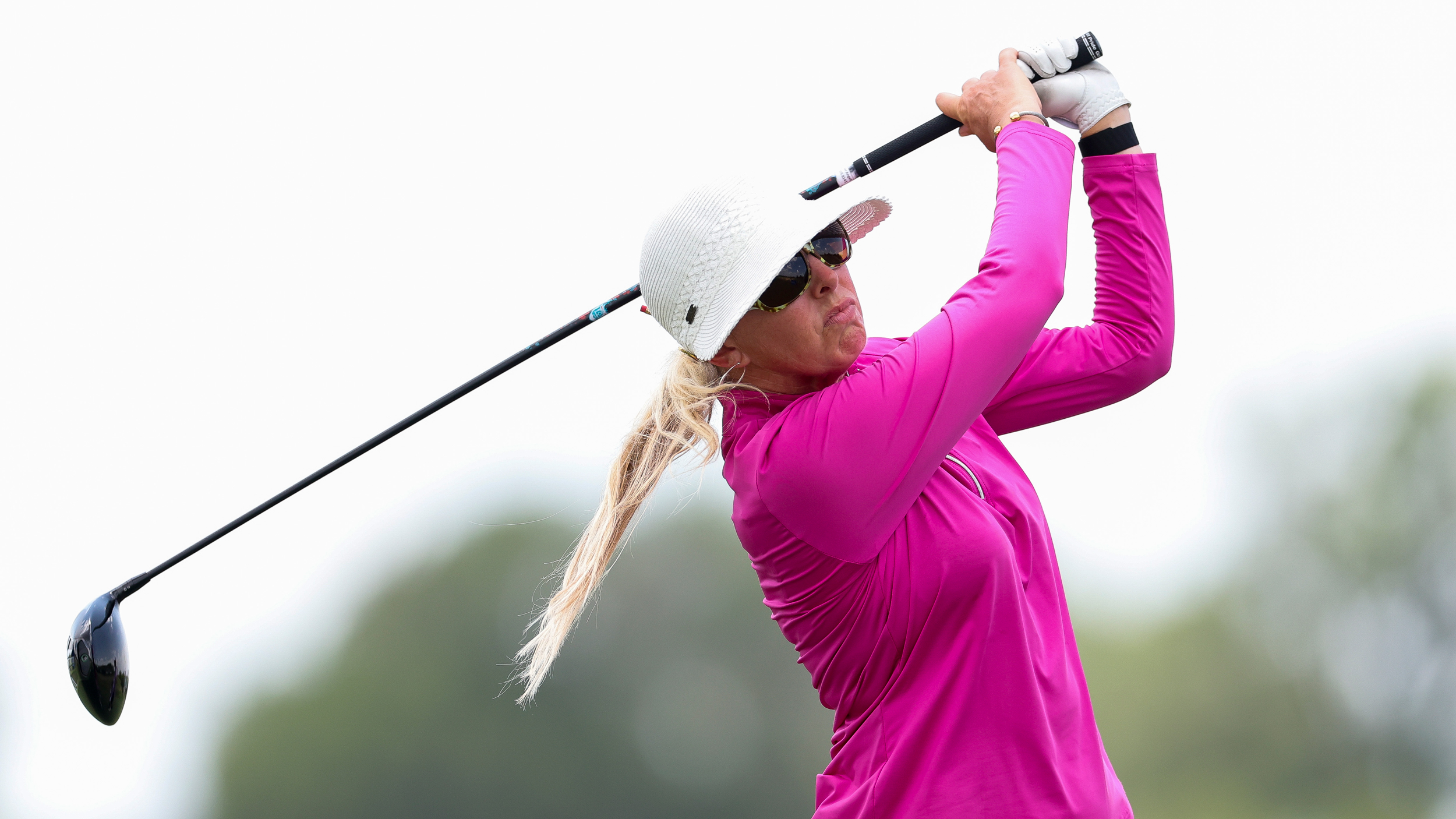 Heather Angell hits a drive during round one of the KPMG Women&#039;s PGA Championship