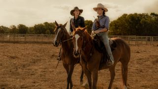 Anna Torv as Emily with Susie in Territory.