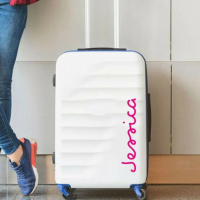 Personalized Love Island-inspired Cabin Suitcase Decal Sticker: