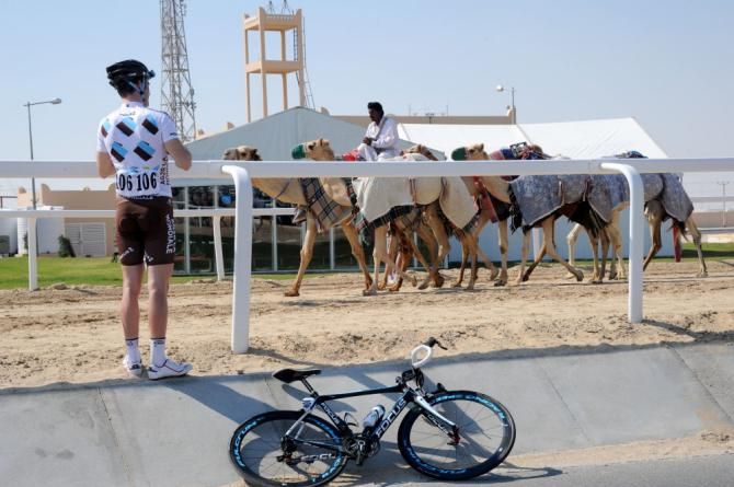 Stage 4 took place at the camel race track