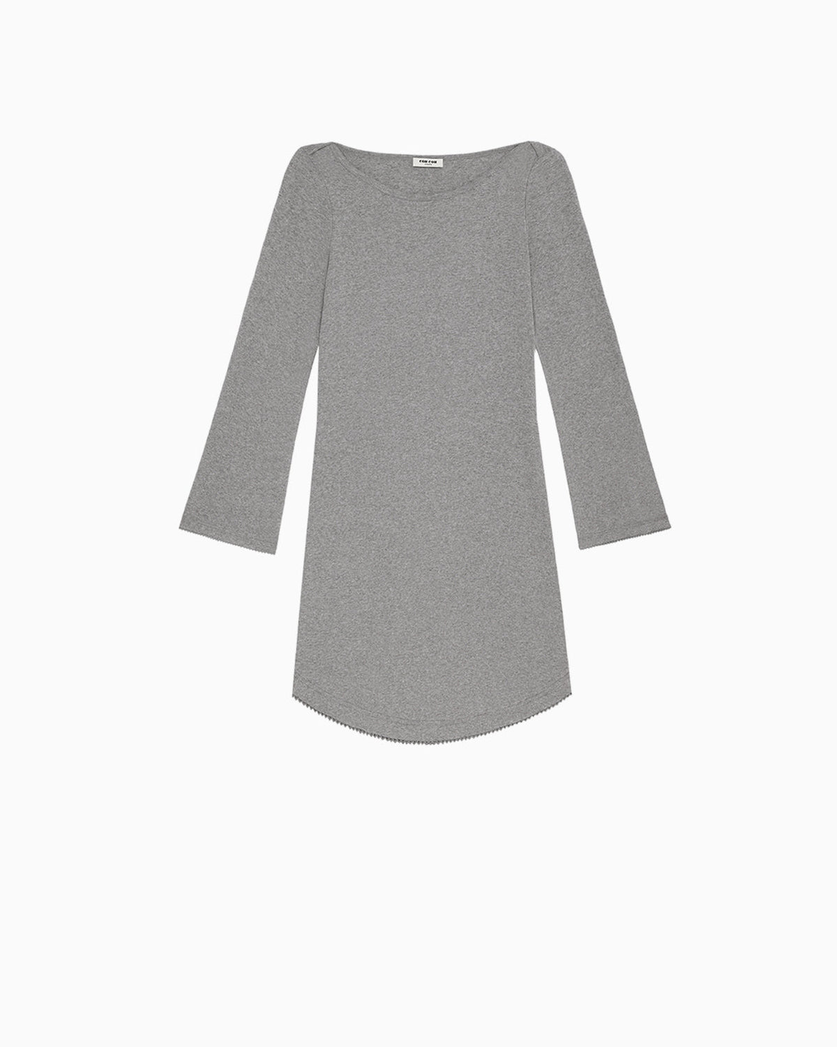 The Rina Dress: Grey Cotton Jersey