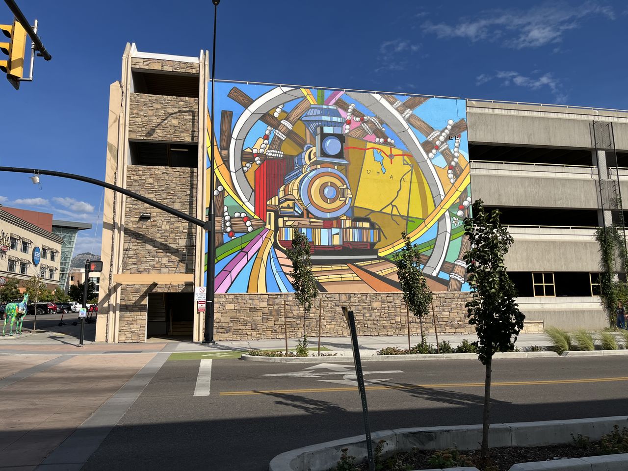 photo of a mural in the standard photographic style