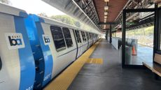 A BART train is seen at the platform in California&rsquo;s Bay Area. 