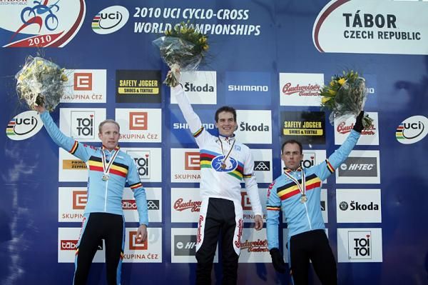 The men's podium