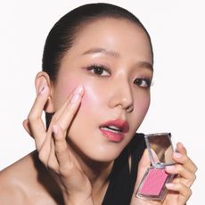 Jinsoo holding Dior Backstage Rosy Glow Blush