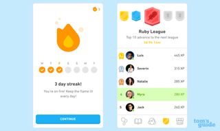 Duolingo lets you preserve your streaks unlike Apple's Fitness app for the Apple Watch