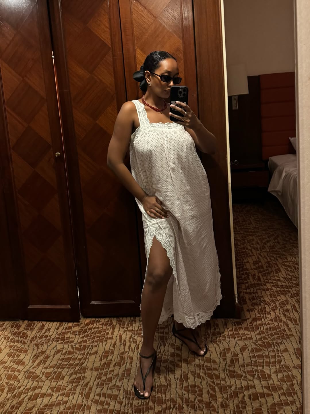@monamali_ wears copenhagen summer outfits white dress