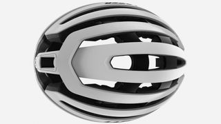 Top down view of the Lazer Z1 helmet in white