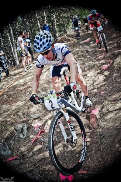 Andras Parti on the rocks