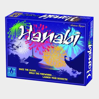 Hanabi box on a plain background