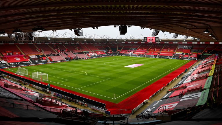 General view inside St Mary's stadium
