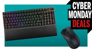 Asus gaming keyboard and Razer gaming mouse