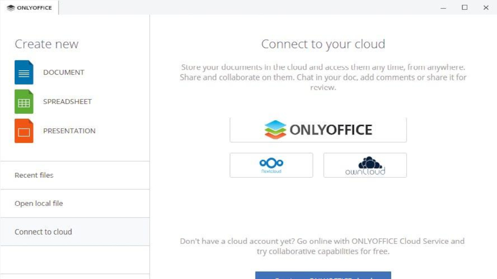 screenshot of OnlyOffice