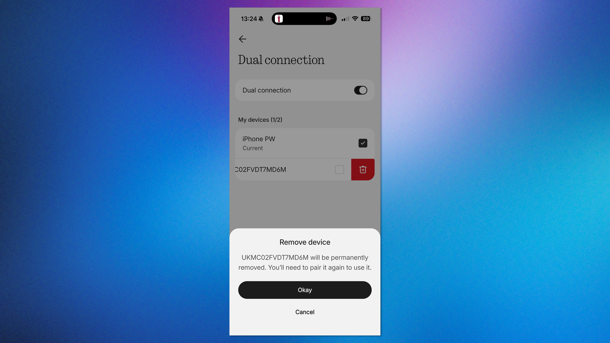A screenshot showing the Nothing Ear (3a) earbuds being customized via the Nothing X app