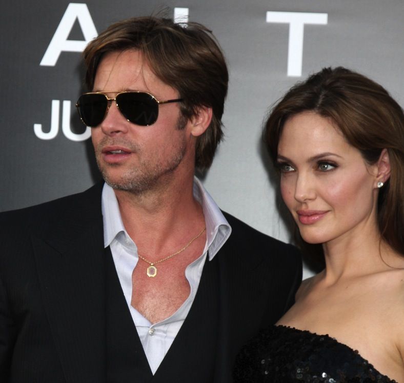 Brad Pitt and Angelina Jolie in 2010.