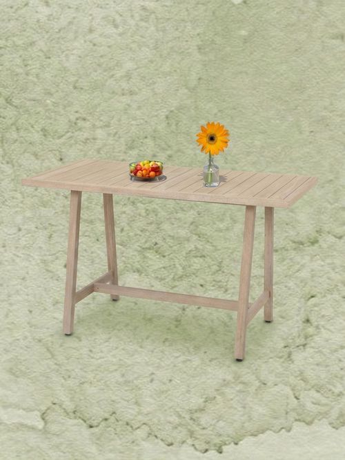 Lark Manor Patio Acacia Wood Dining Table