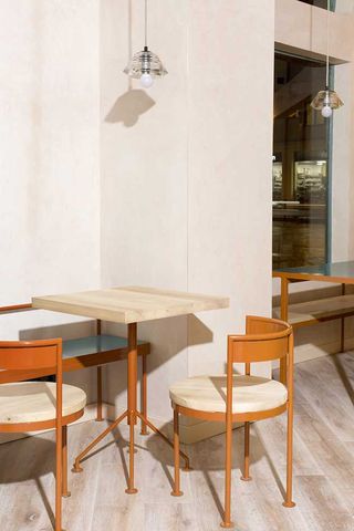 Table and chairs at Juana Limon resta
