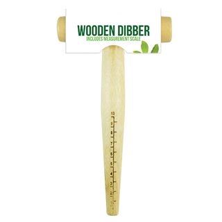 Wooden seed dibber