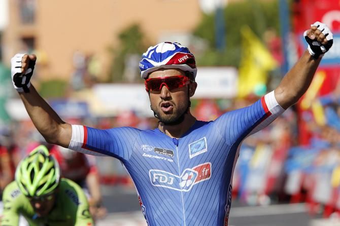 Nacer Bouhanni (FDJ.fr) claims stage 2 at the Vuelta