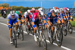 Mathieu Van der Poel (Alpecin-Fenix) in the front group