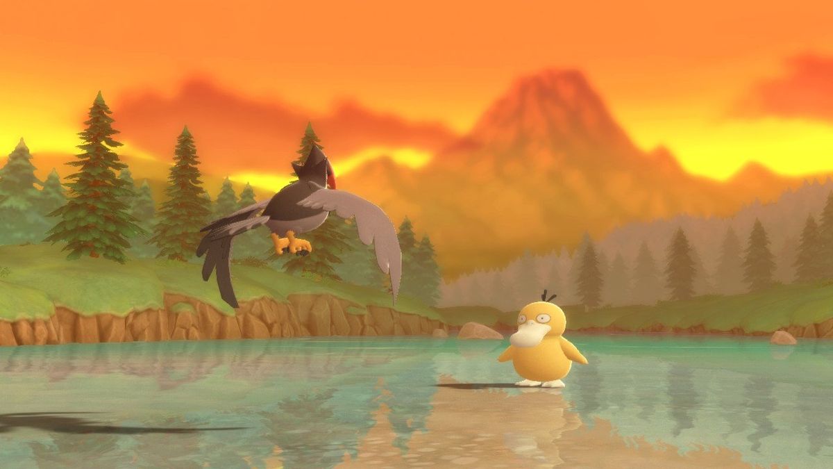 Pokemon Bdsp Sun Setting Psyduck