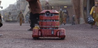 Andor's droid, called B2EMO, thankfully doesn't have an irritating comic relief role...well, not yet anyway