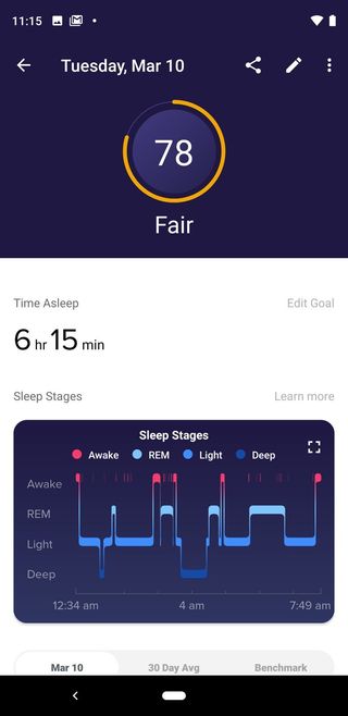 Fitbit Sleepquality Sleepstages Android