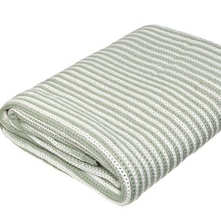 knitted stripe throw