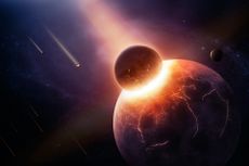 About 4.5 billion years ago, a Mars-size body slammed into the young Earth, which likely created the moon.