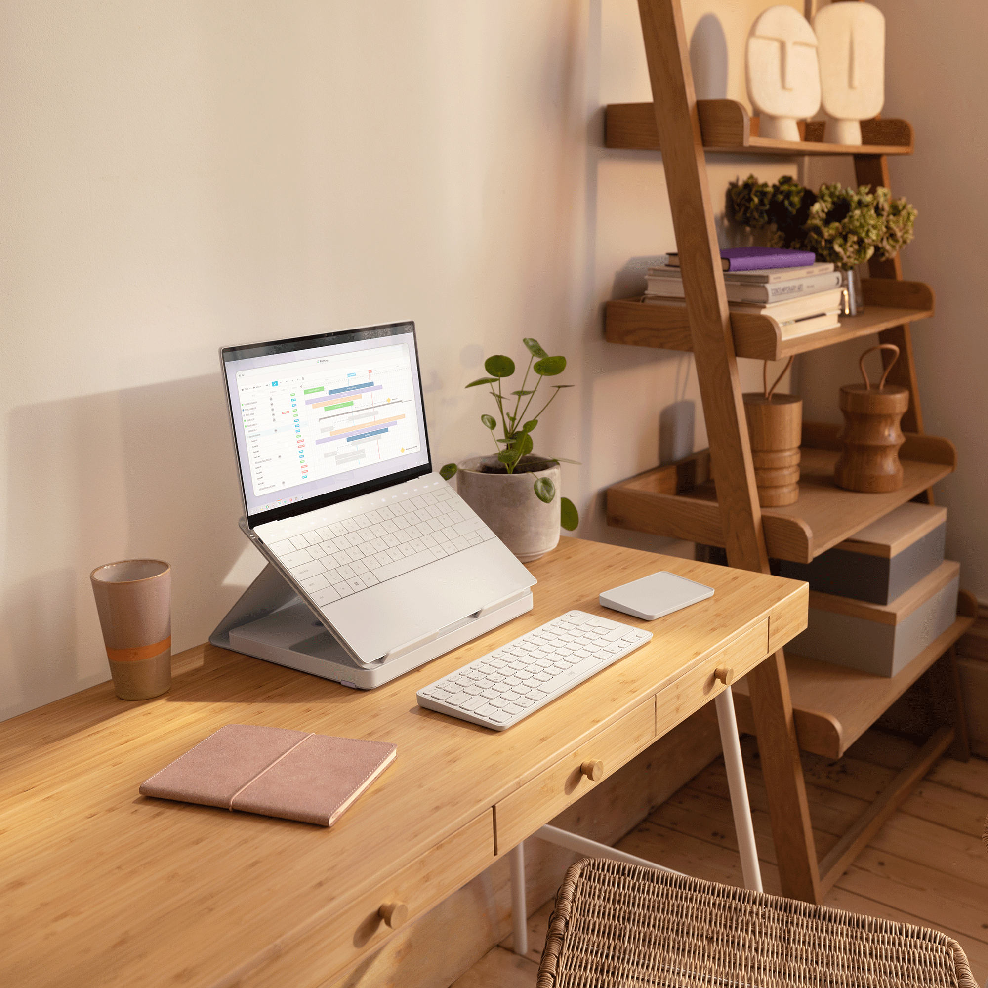Casa pop up desk in kitchen