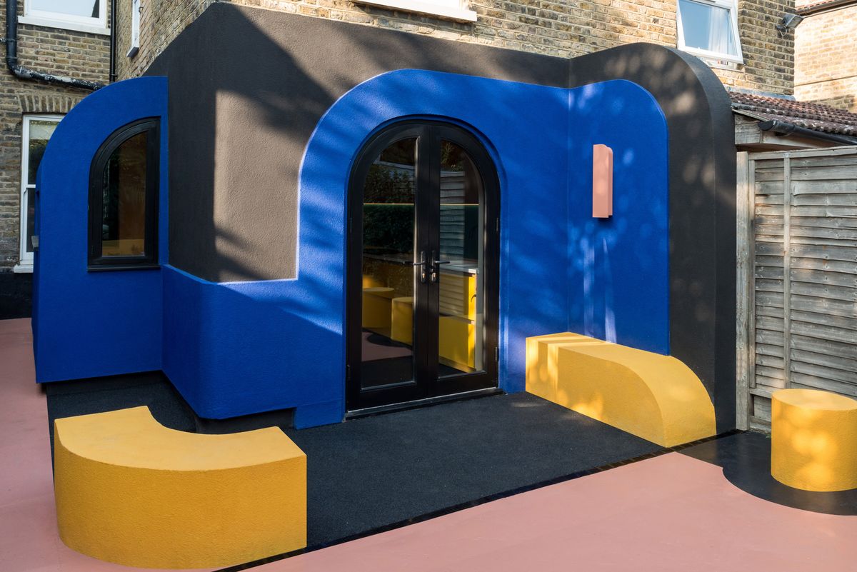 a bold side extension with curves and colour