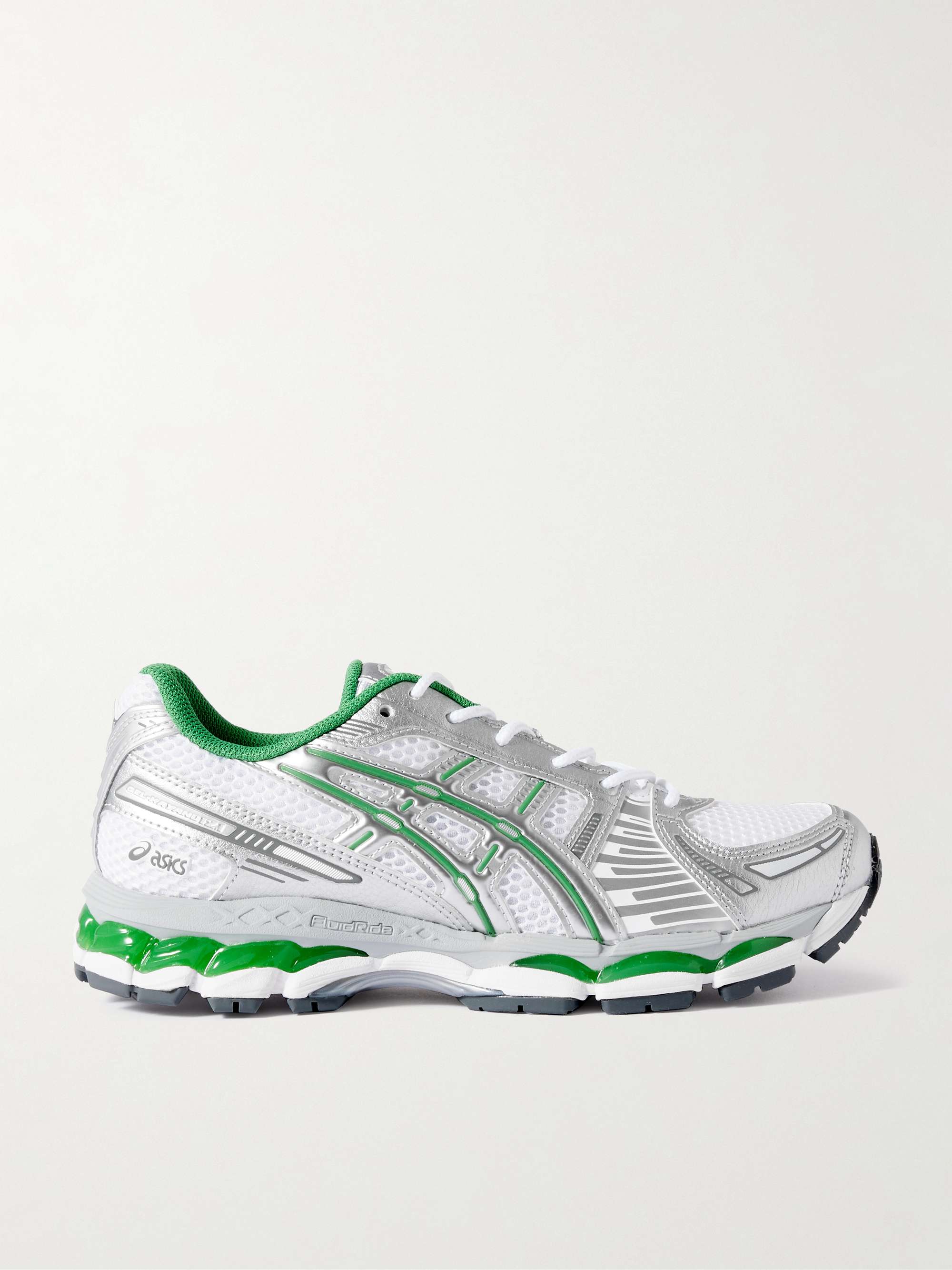 + Kith Gel-Kayano 12.1 Mesh and Metallic Rubber Sneakers