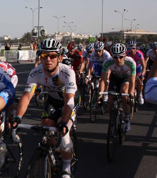 Mark Cavendish (HTC-Highroad) on the final stage.