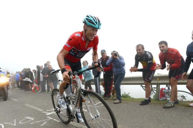 Chris Horner attacks on the Angliru at the Vuelta a Espana