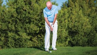 Chipping set-up demonstrated by PGA Master Professional Keith Williams