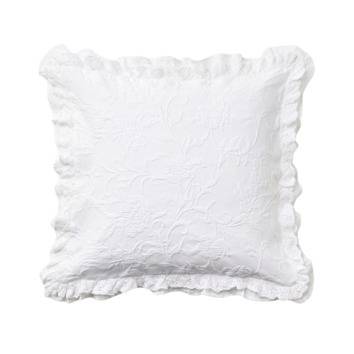 MANGO, Jacquard Cotton Floral Pillowcase 50x50 Cm