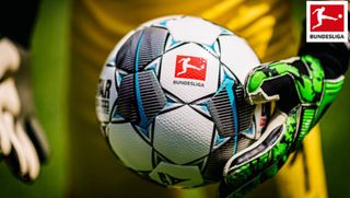 Bundesliga logo on a football