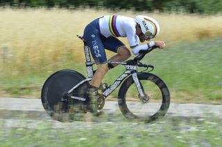 Time Trial - Men - Ganna underlines Tour de France form with third Italian TT title