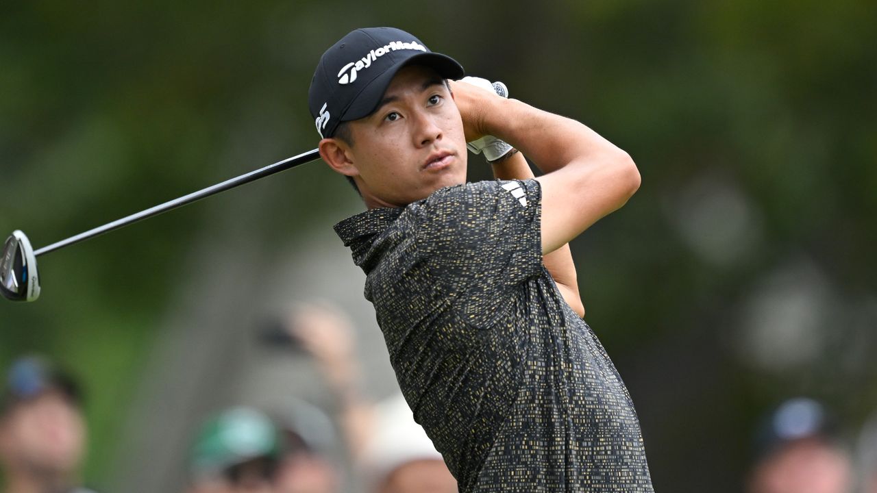 Collin Morikawa takes a shot at the Tour Championship