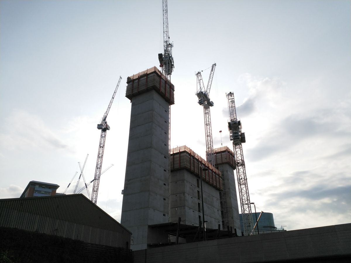 This photo was focused on the tower block, while the next photo was just a quick shot.