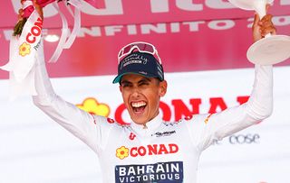 'This Giro has been incredible for me' - Afonso Eulálio celebrates after holding off Davide Piganzoli in Giro d'Italia white jersey battle