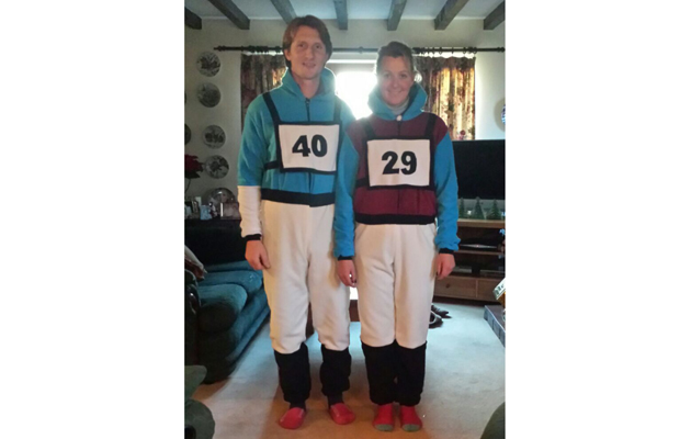 Hannah Bate &amp;amp; Paul Sims Christmas Onesies