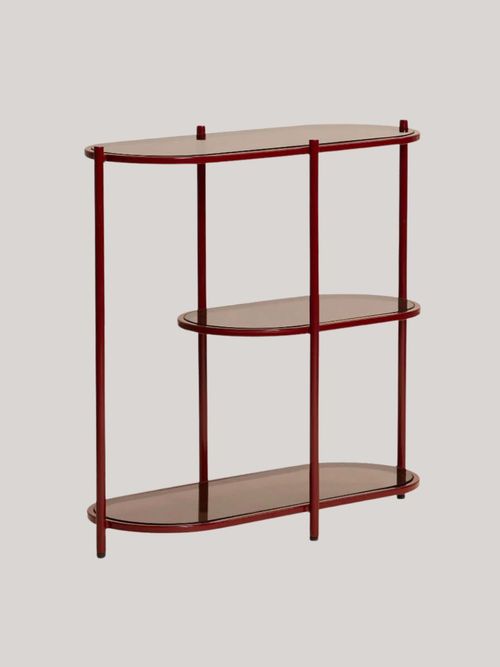 Metal and Tempered Glass Console