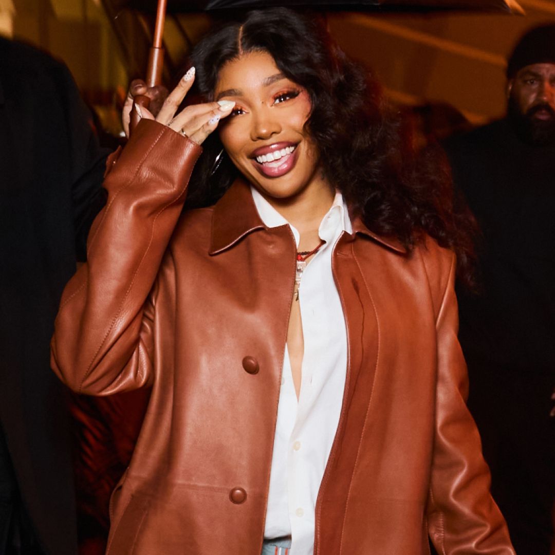 SZA attended the Louis Vuitton menswear show in custom Vans sneakers