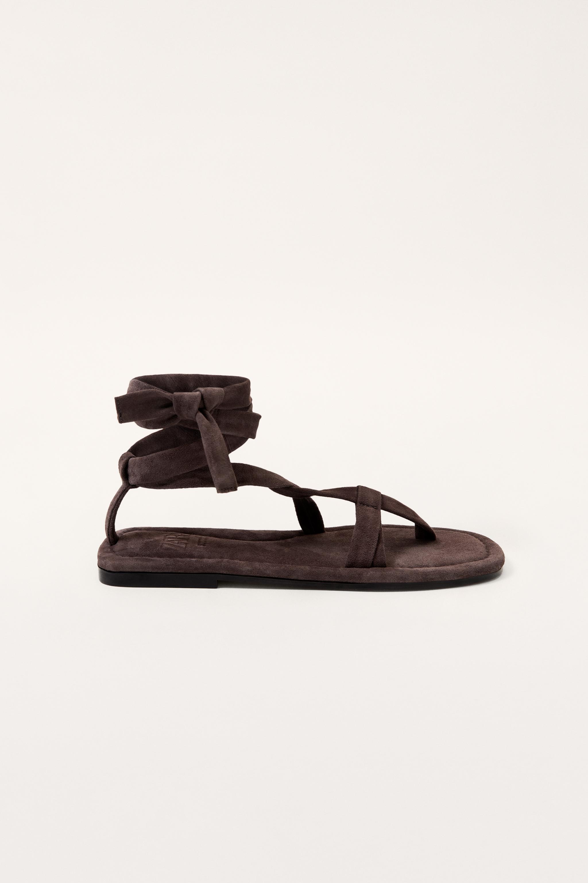 Limited Edition Flat Leather Strappy Sandals
