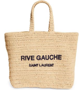 Rive Gauche Logo Crochet Tote